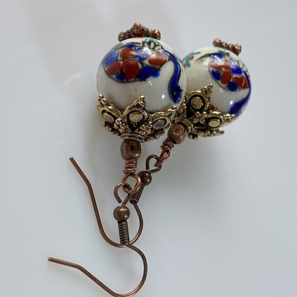 ❤️ Handpainted Ceramic Turtles Earrings - Picture 8 of 15